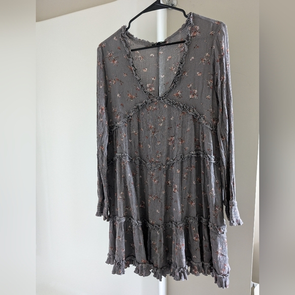 Oddi Women's Long Sleeve Floral Dress Size Large